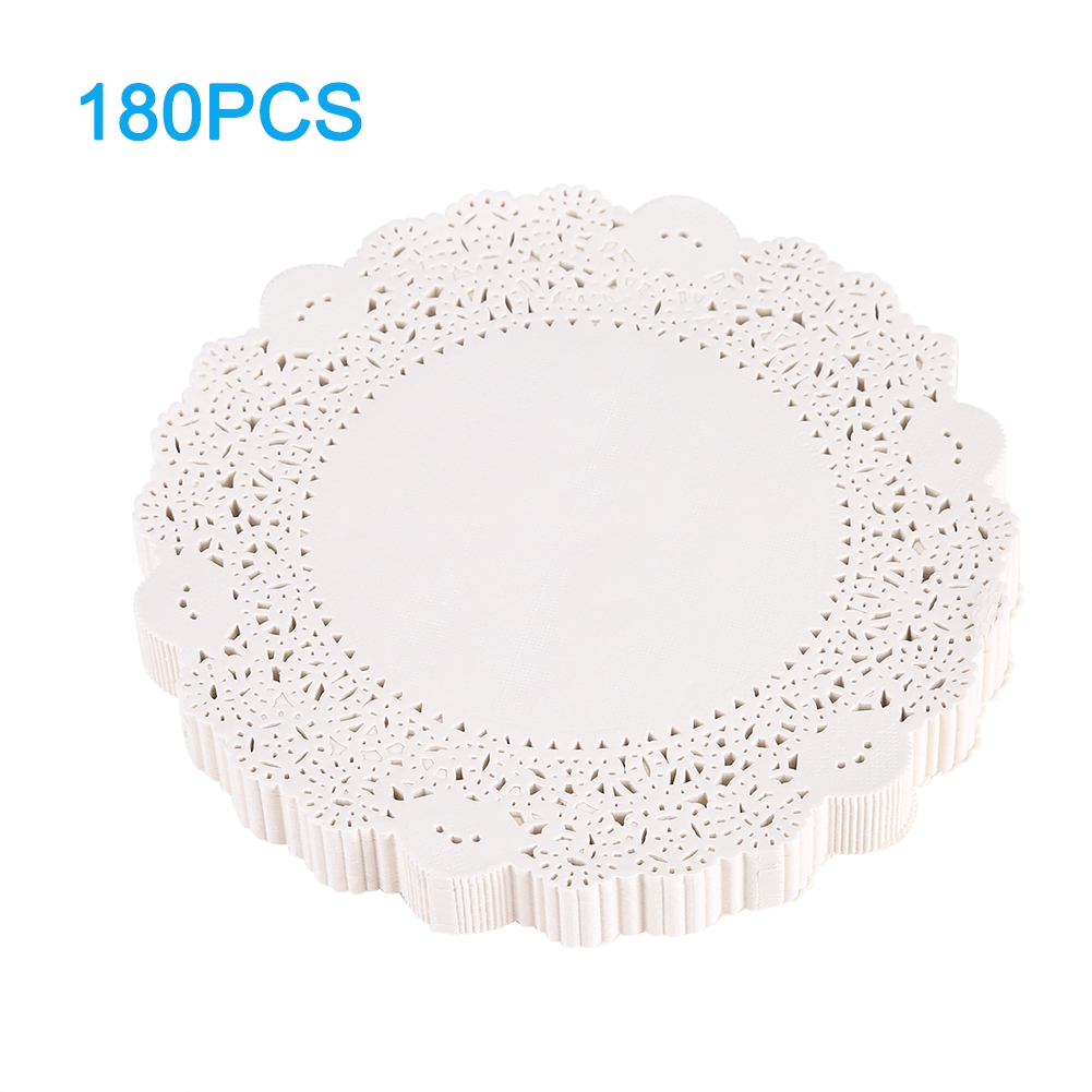Hot 180x Hollowed Decorative Paper Doilies Cake Mat Crafts Wedding Party