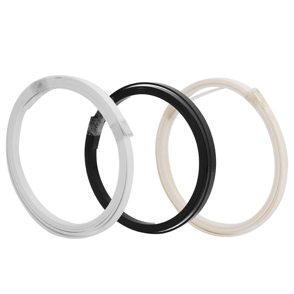 3 Pcs Purfling ABS Guitar Binding Strip 1610x5x1.5mm.