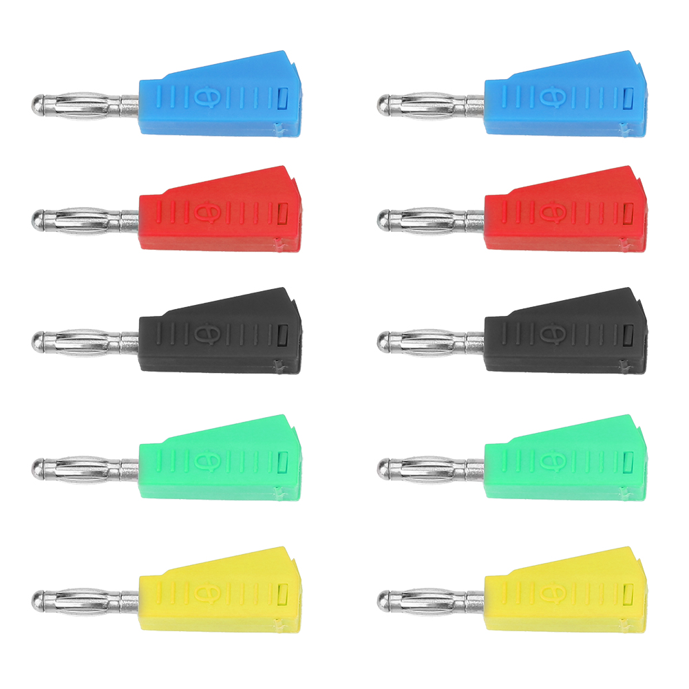 10pcs P3002 4mm Nickel Plated Speaker Banana Plug Connector Test Probe Bin KRI✈️