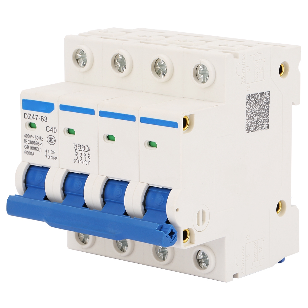 DZ47‑63 4P 40A 400V 50Hz Miniature Circuit Breaker KRI✈️