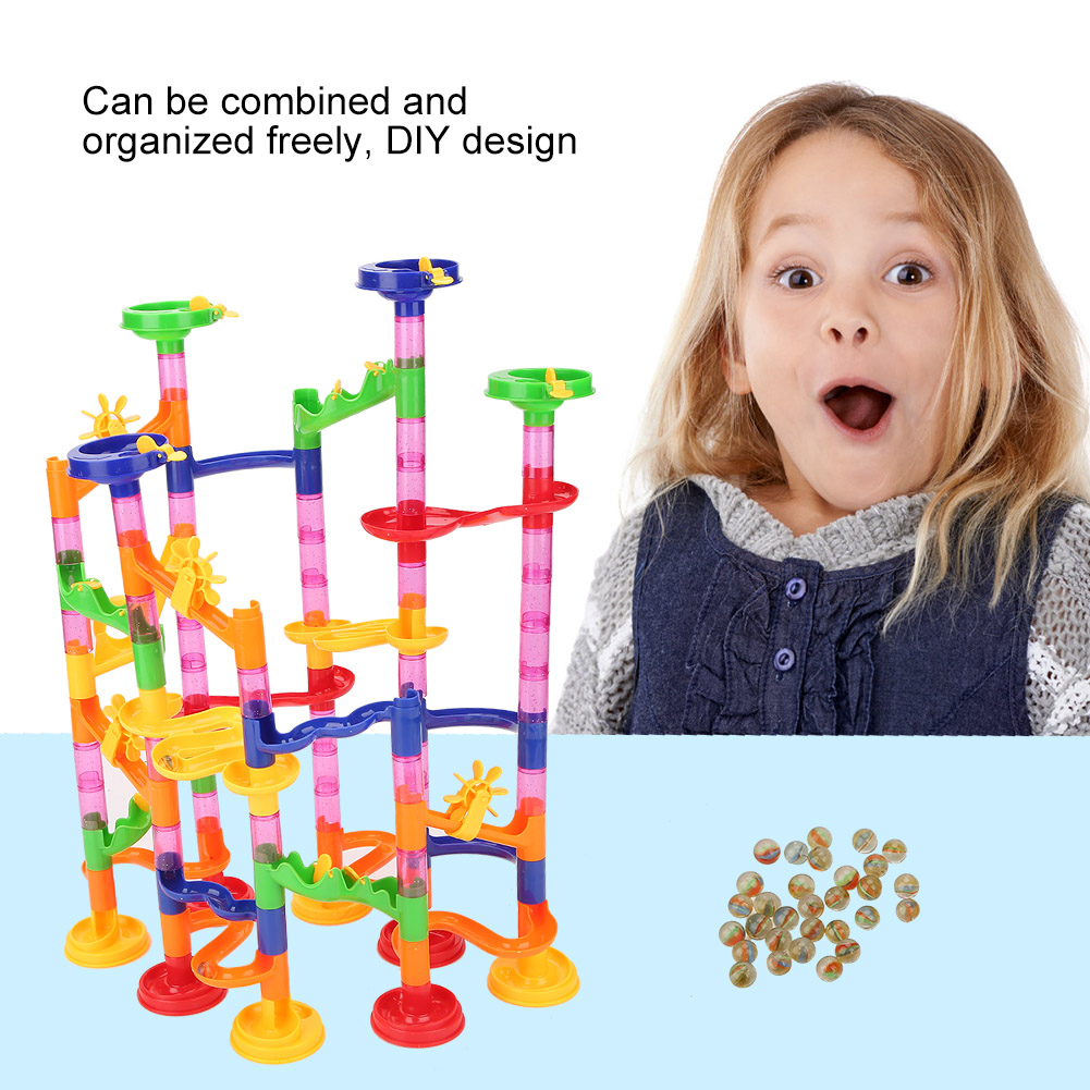105pcs/ Set Plastic Pathway Brick Toy With Rolling Balls For Kid Child Toy KRI✈️