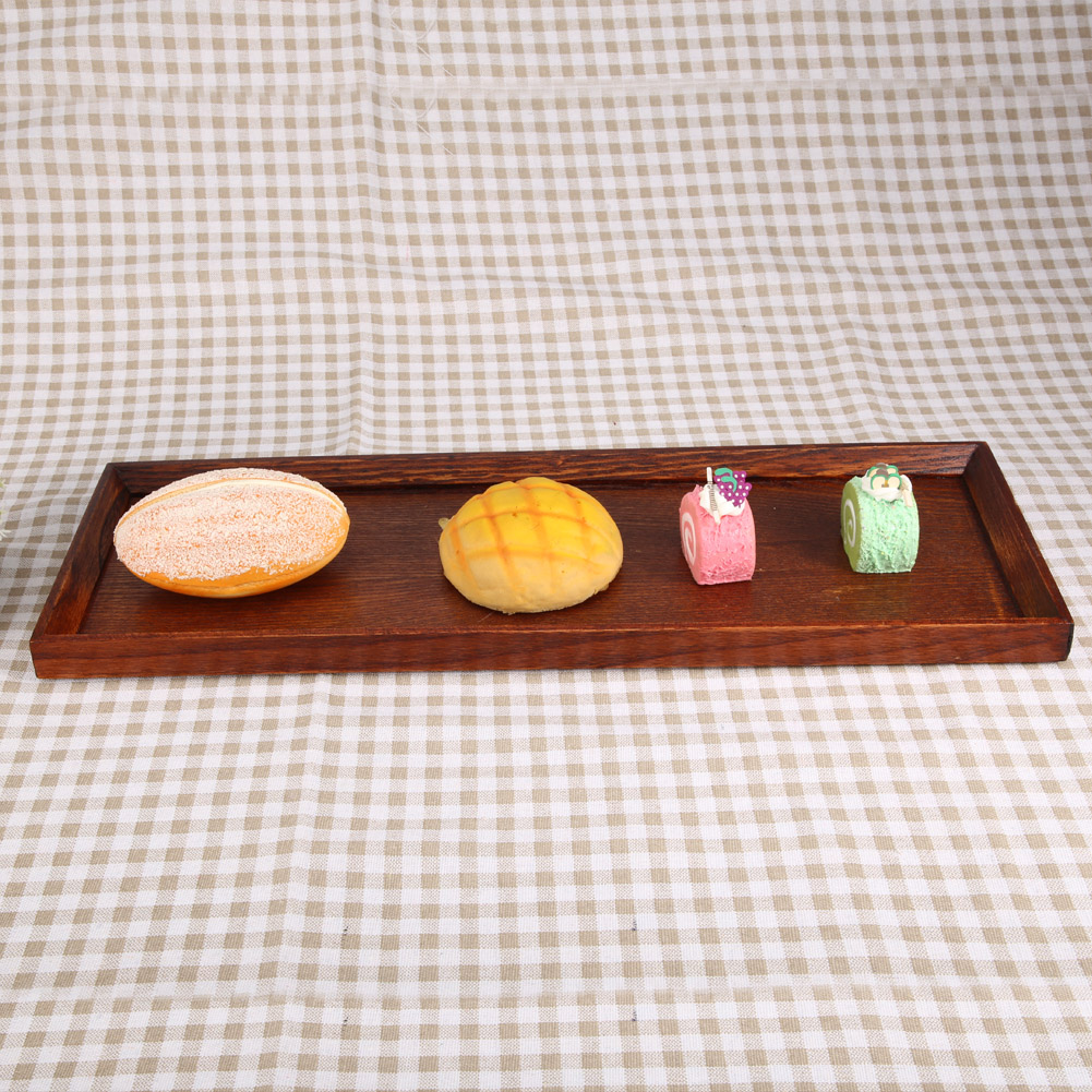 Wooden Serving Tray Plate For Tea Set Fruits Candies Food Home Decoration KRI✈️