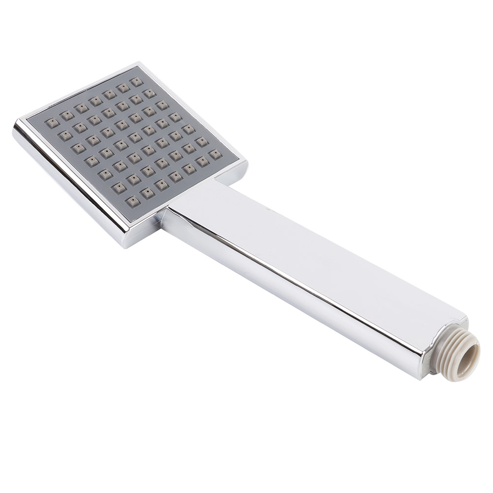 Square Handheld Shower Head Single High End Shower Head Top Spray Silver KRI✈️