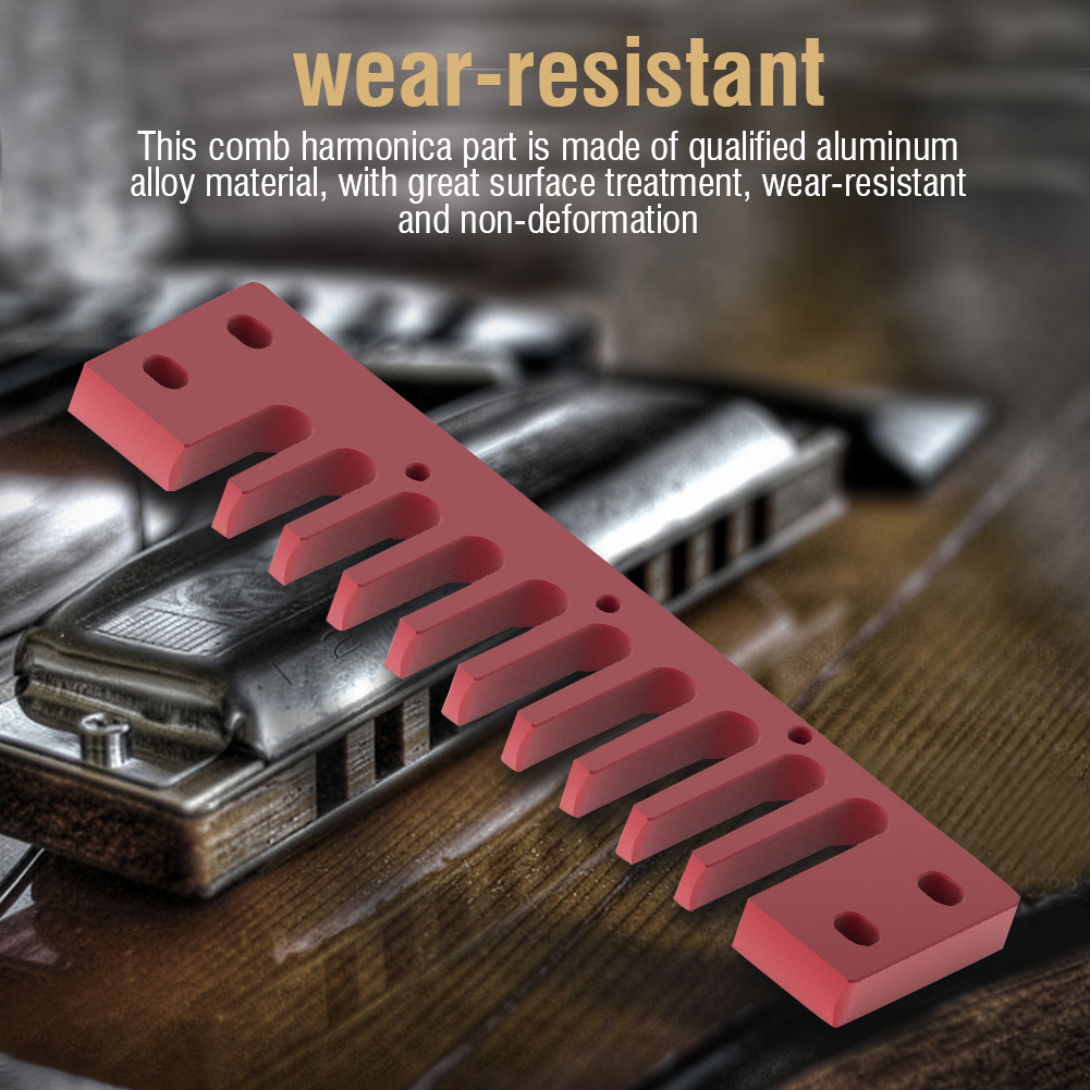 Aluminum Alloy Comb Harmonica Part For Marine Band Crossover / Delu KRI✈️