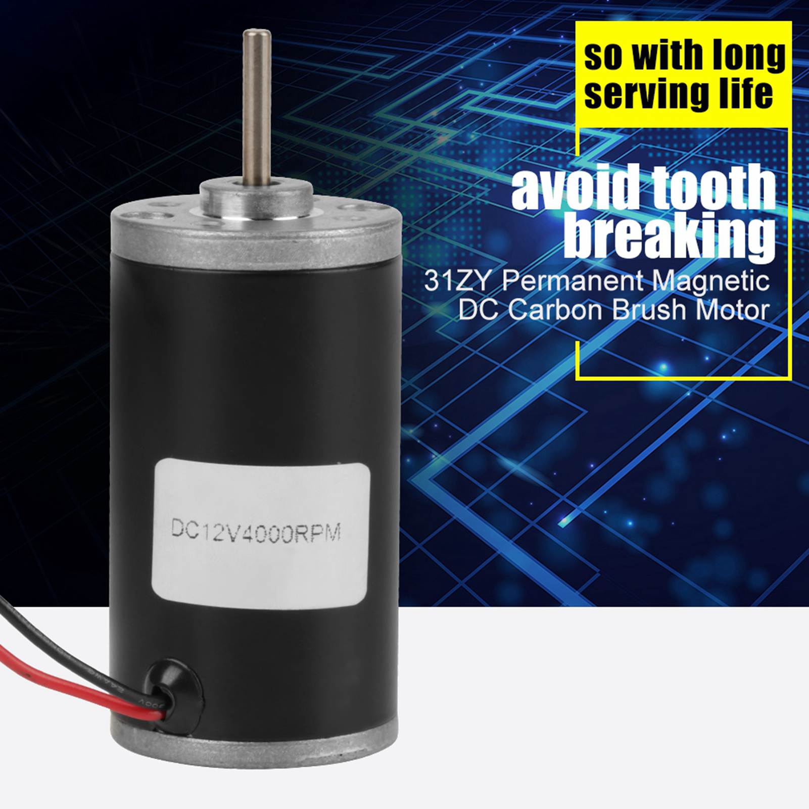 31ZY Permanent Magnetic DC Carbon Brush Motor CW/CCW (12V 4000rpm) KRI✈️