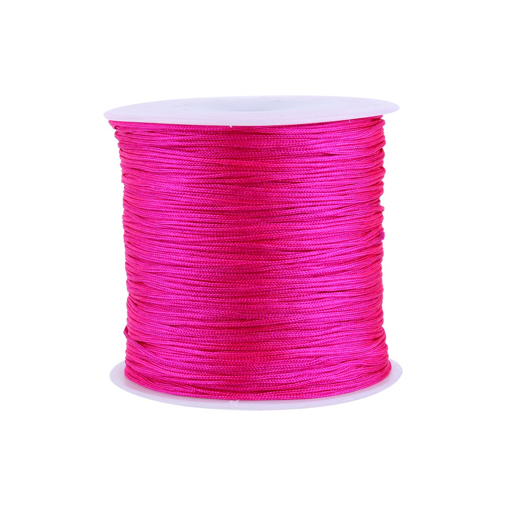 For 100M X 0.8mm Nylon Chinese Knot Cord Rattail Macrame Thread String