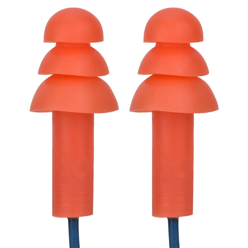 Corded Silicone Noise Reduction Earplugs Metal Detectable Hearing Protecti KRI✈️