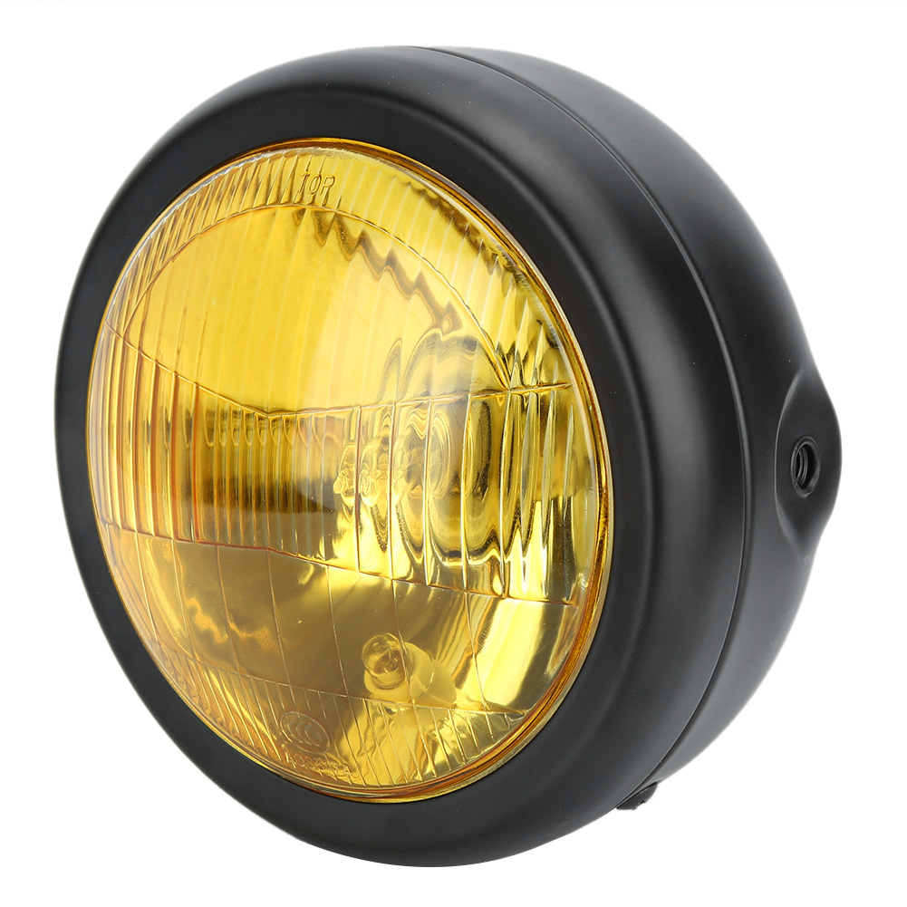 Universal Motorcycle Retro Grill Headlamp Front Headlight With Lampshade G KRI✈️