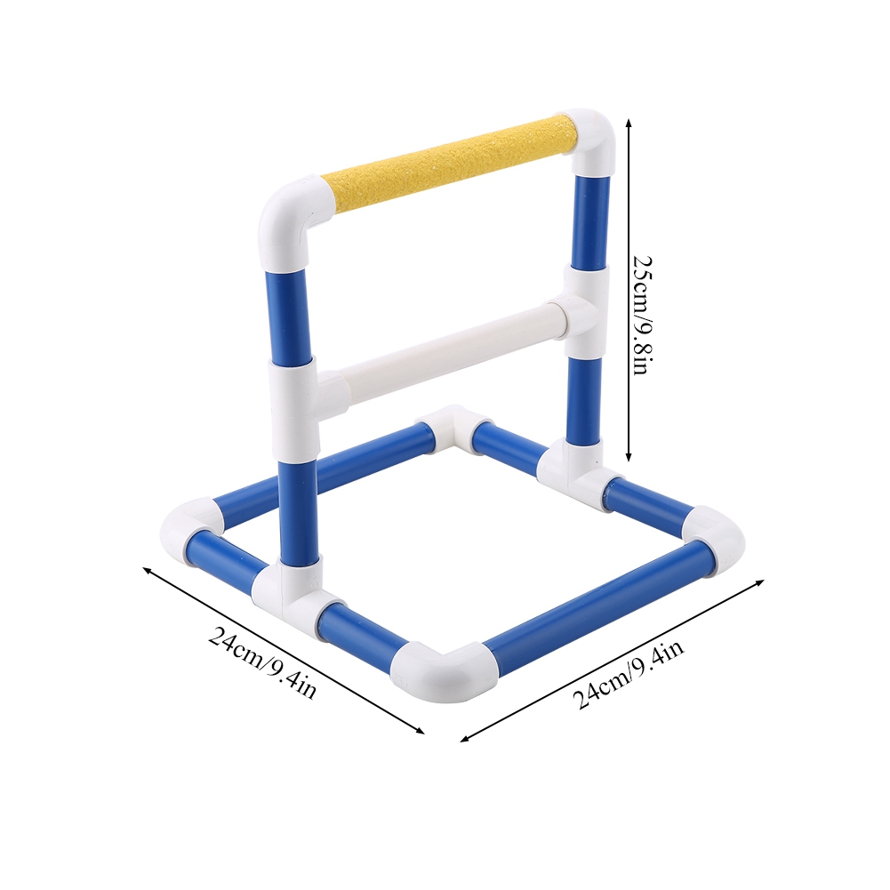 Stand Perch Rack Bird Play Center Toy Tray Training (Scrub) KRI✈️