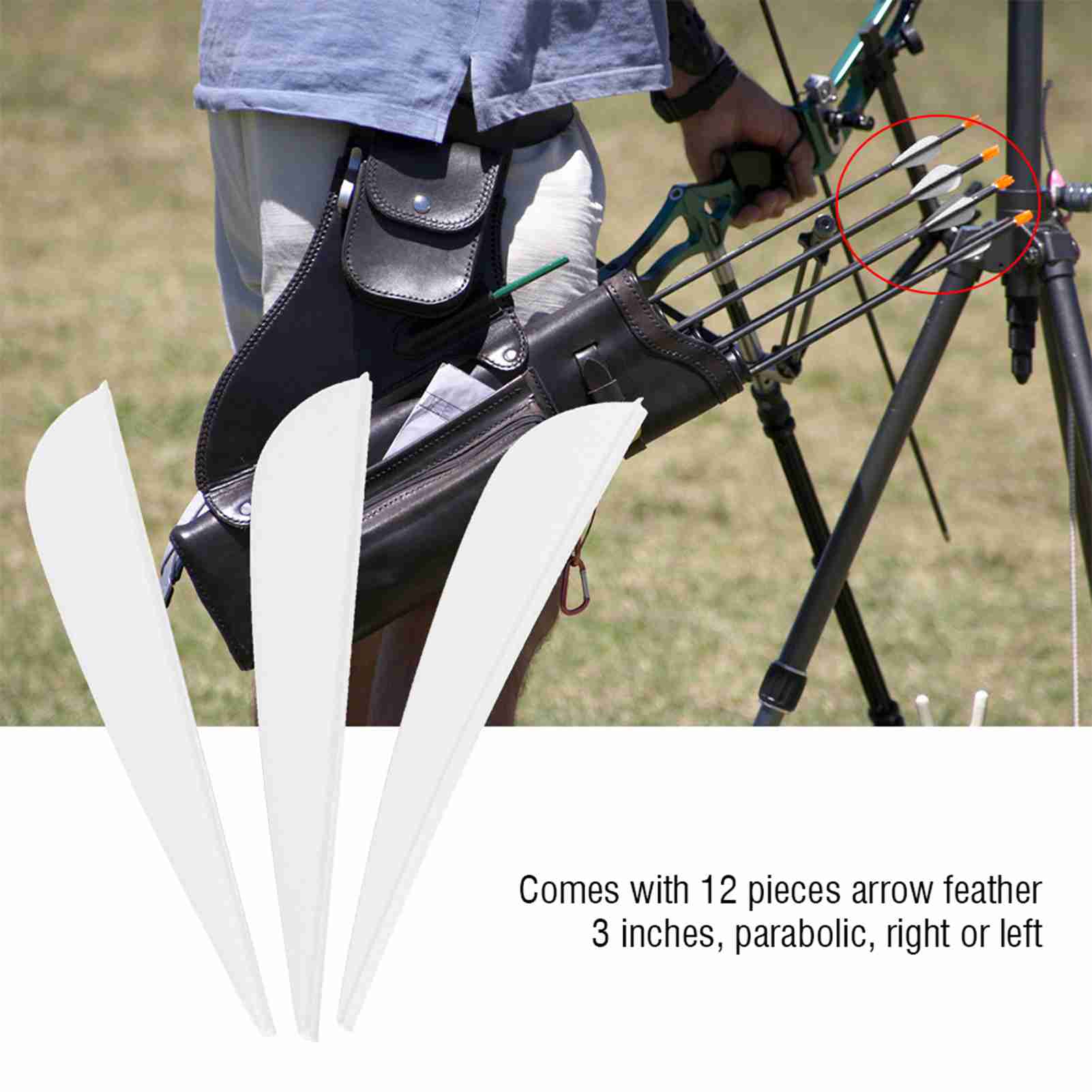 12 PCS 3 Inches Feather DIY Fletching Accessories For Archery Huntin KRI✈️