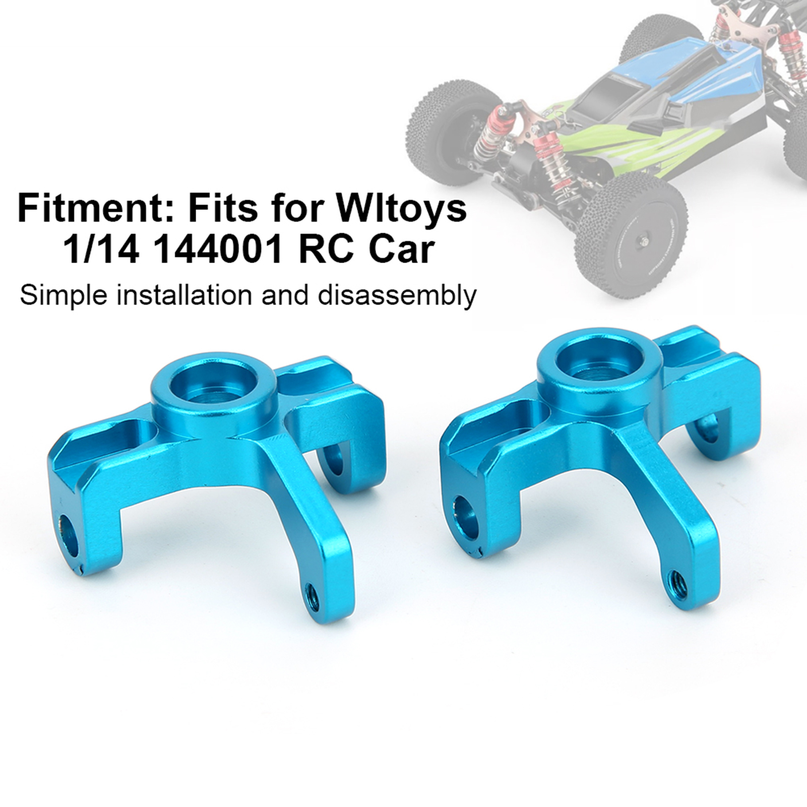 Aluminum Alloy Steering Hub Carrier Knuckle Left/Right Upgrade Parts Fits KRI✈️