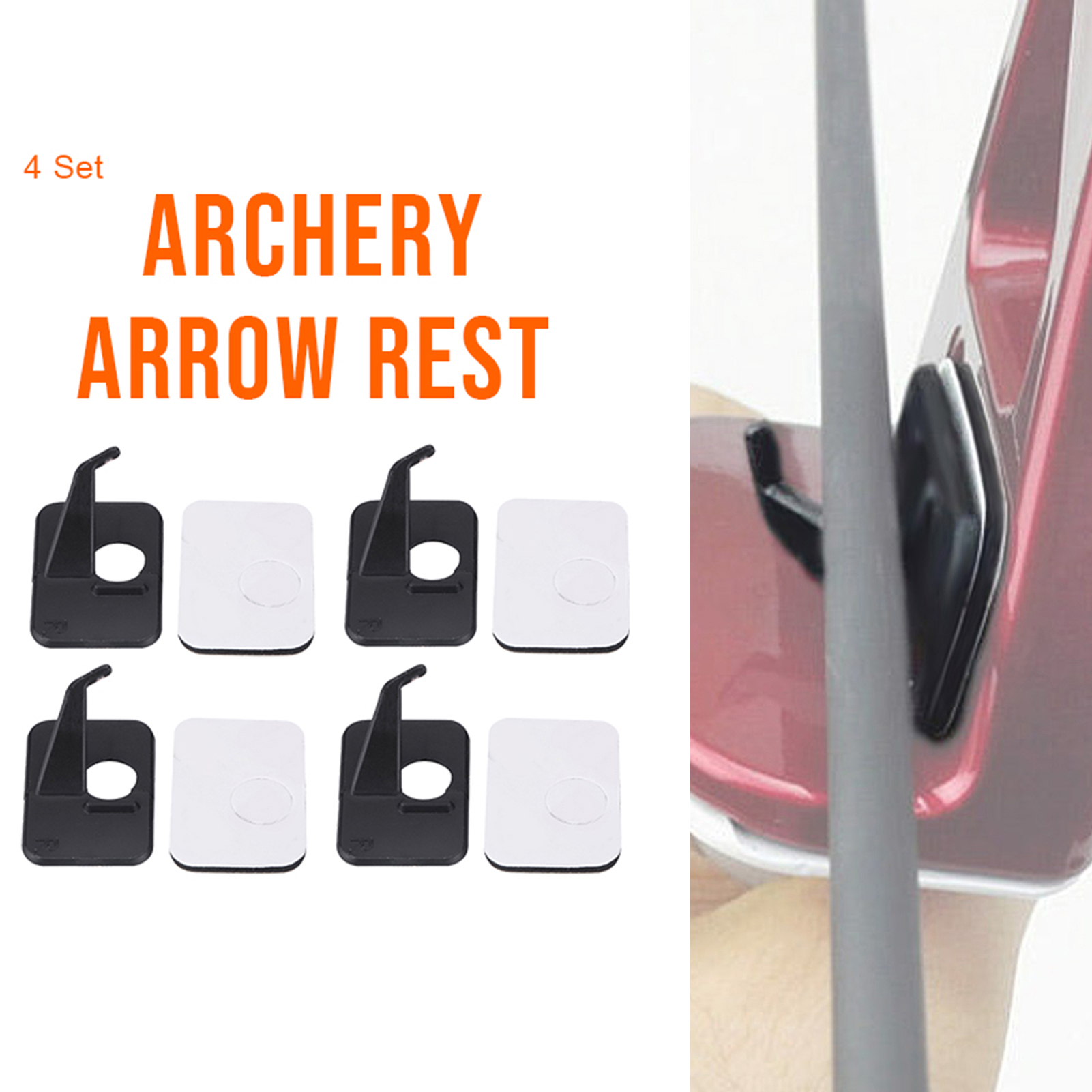 4 Sets Archery Rest Recurve Bow Plastic Right Hand Hunting Accessori KRI✈️