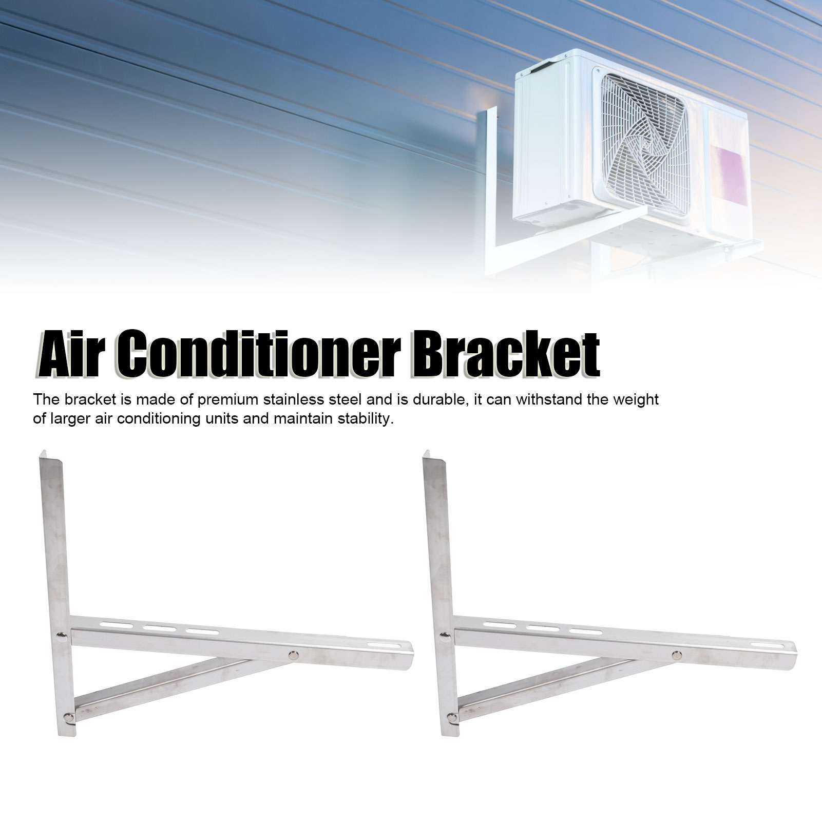 New Air Conditioner Bracket Foldable Stainless Steel Air Conditioner Condenser