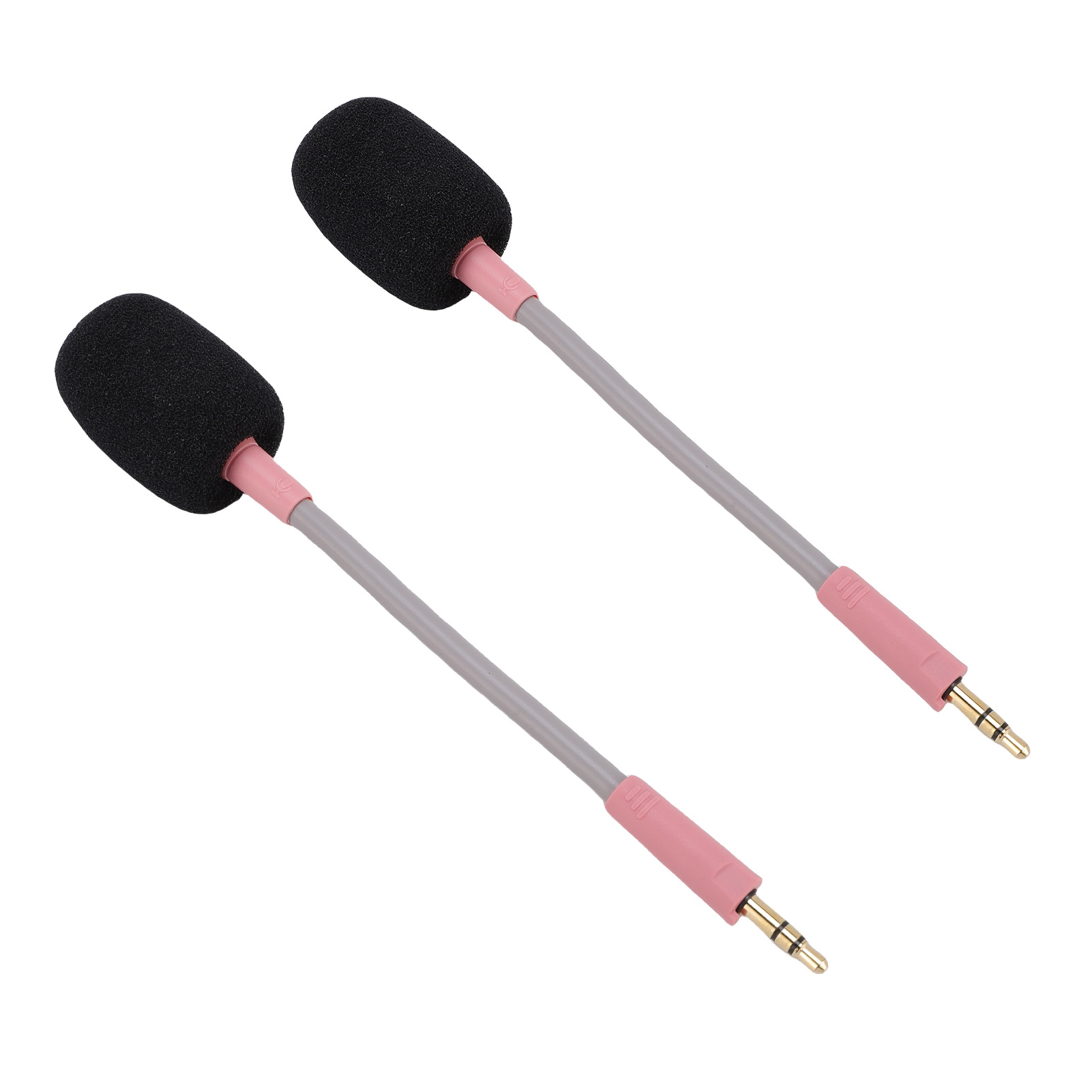 Headset Microphone Headset Mic 2 Pcs With Foam Sponge Cover Replacement For