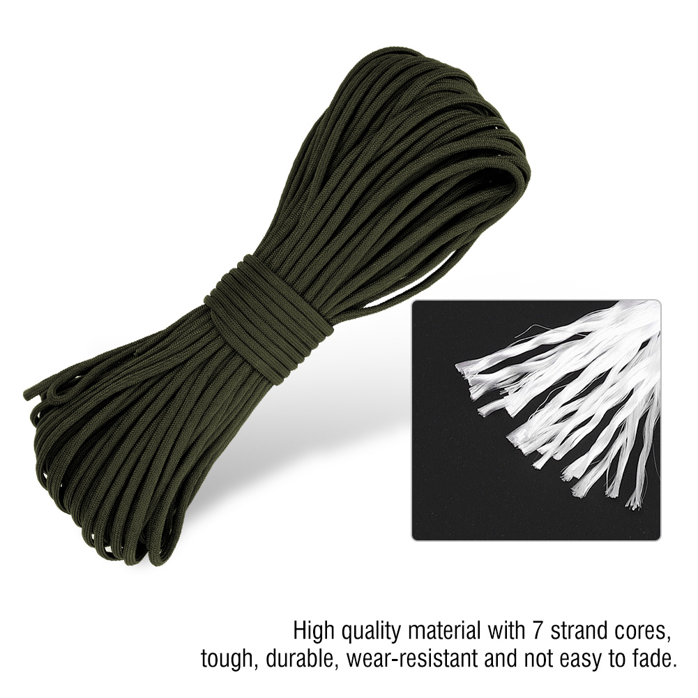 31m Reflective Multi Functional Paracord Lanyard 7 Strand Core Rope For Ca KRI✈️