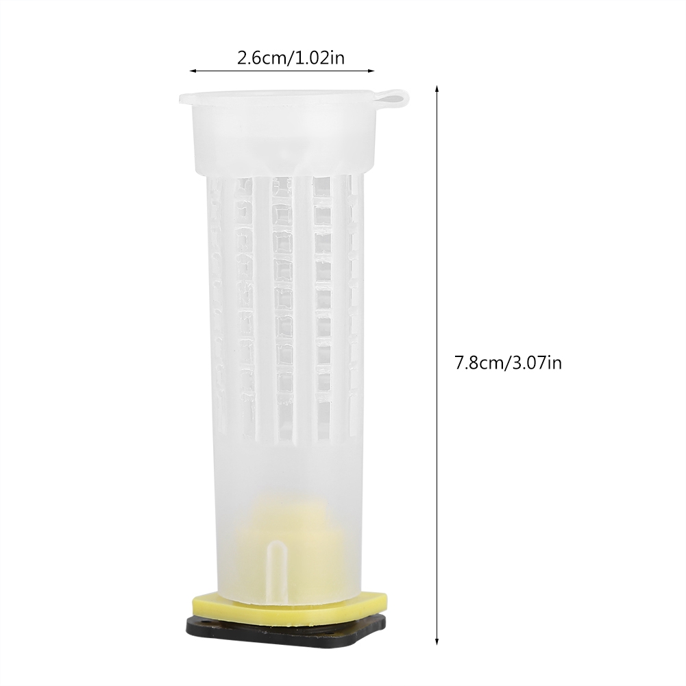 10 Packs Beekeeping Rearing Cup Kit Bee Queen Cages Roller Beekeeper Equipment