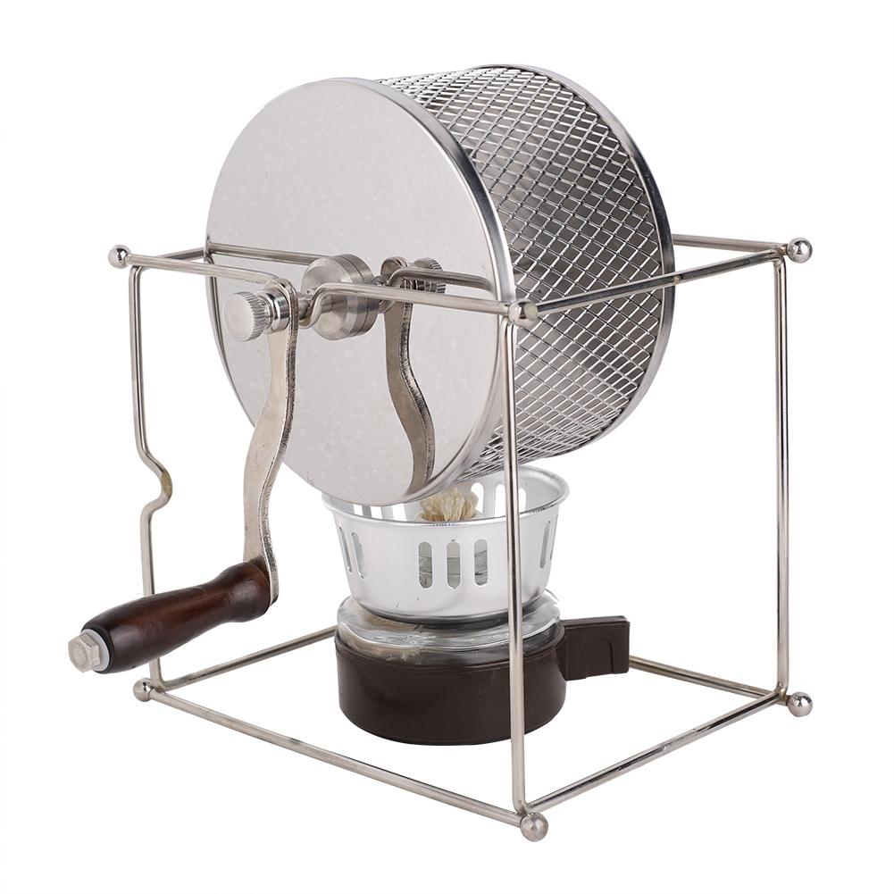 1Pc Mini Manual Coffee Beans Roasting Machine DIY Stainless Steel Rollers KRI✈️