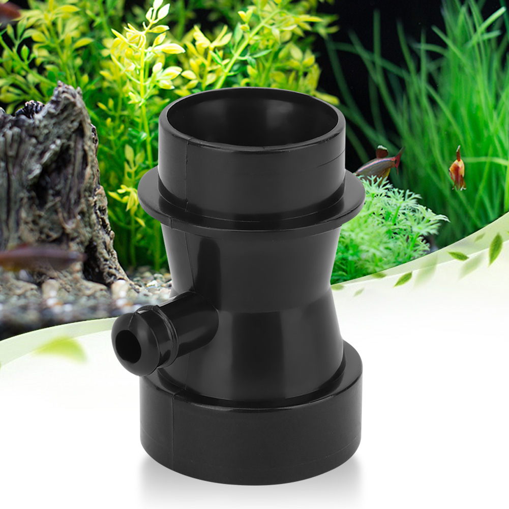 Black DIY Fish Tank Suction Nozzl Venturi Tube Protein Skimmer Suction