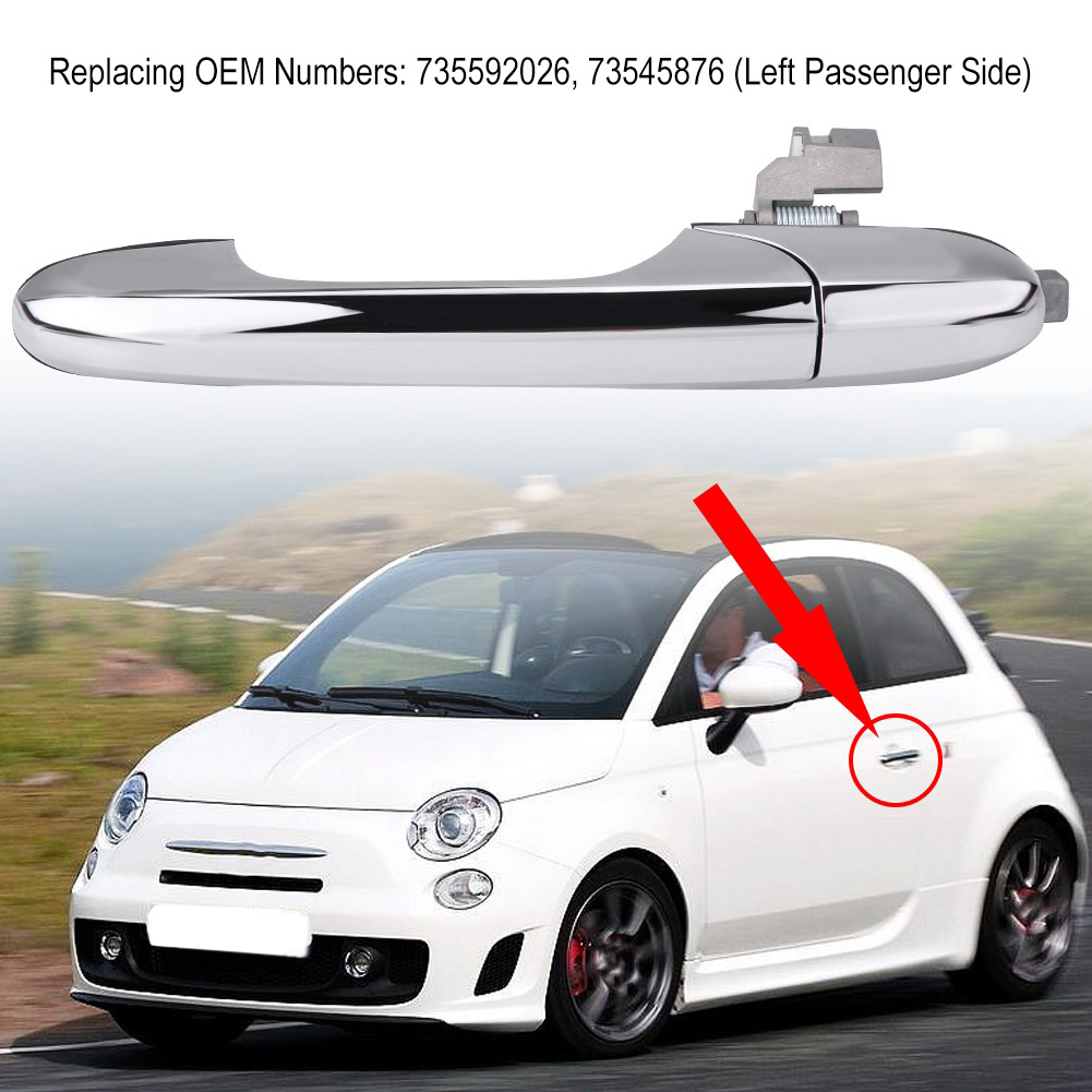 Right Hand Drive Left Passenger Side Outer Door Handle For 500 735592 KRI✈️