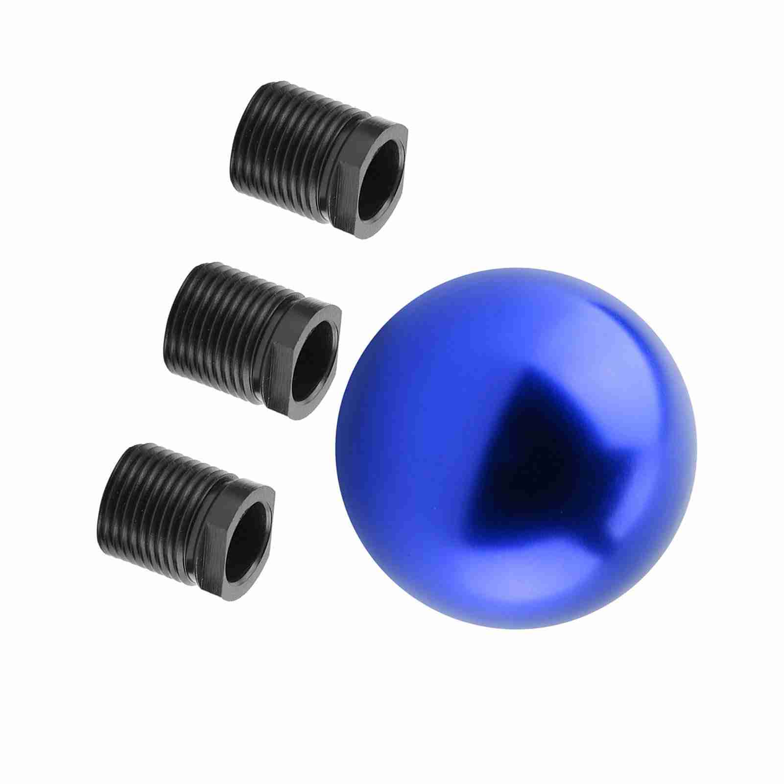Car Universal Manual Knob Gear Shift Head Round Ball Shape (Blue) KRI✈️