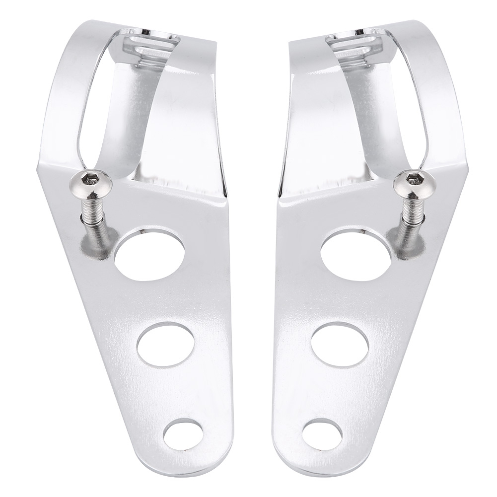 1 Pair Iron Motorcycle Headlight Bracket Universal Mount Stand Support (Si KRI✈️