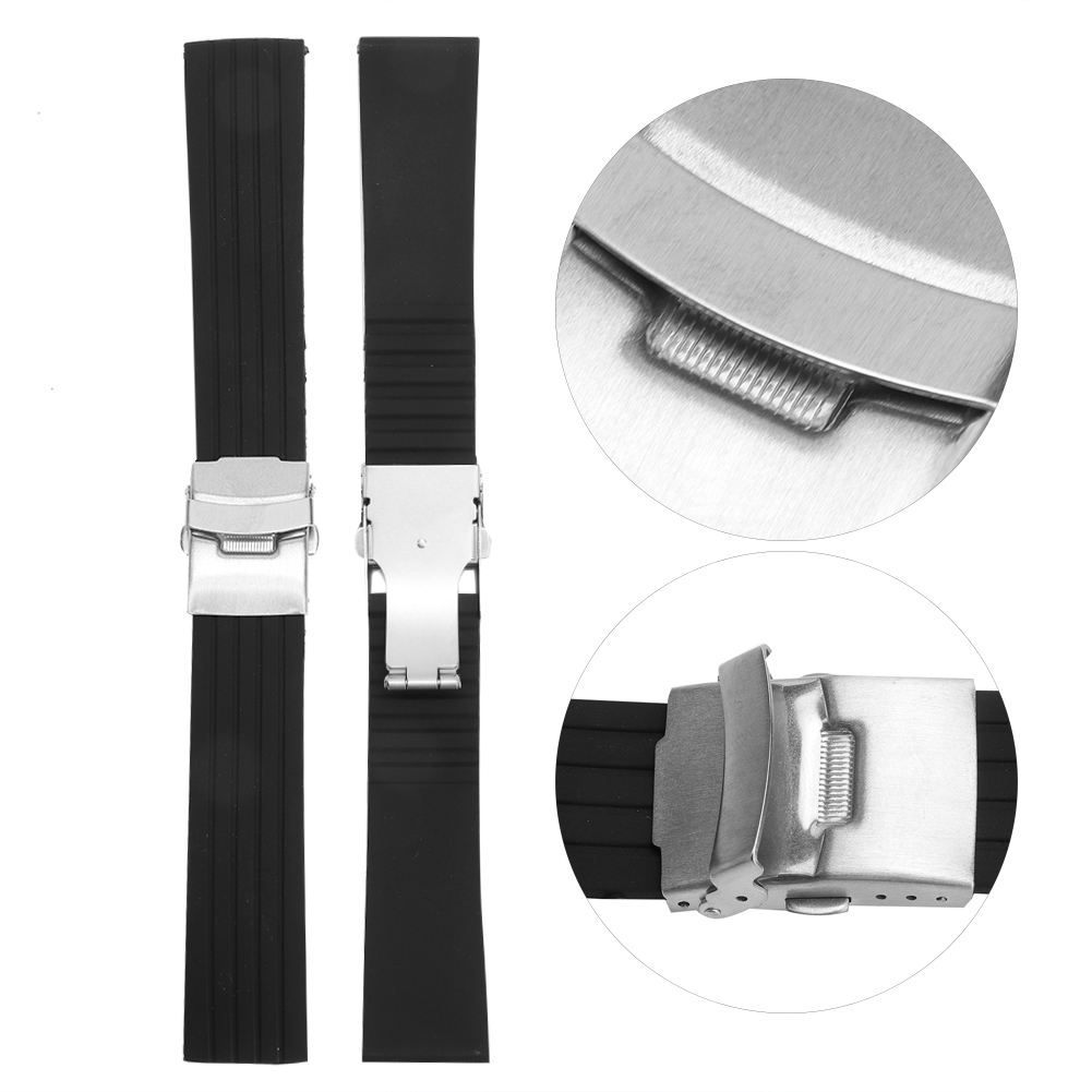 Universal Adjustable Silicon Watch Band Wristwatch Strap Replacement Acces KRI✈️