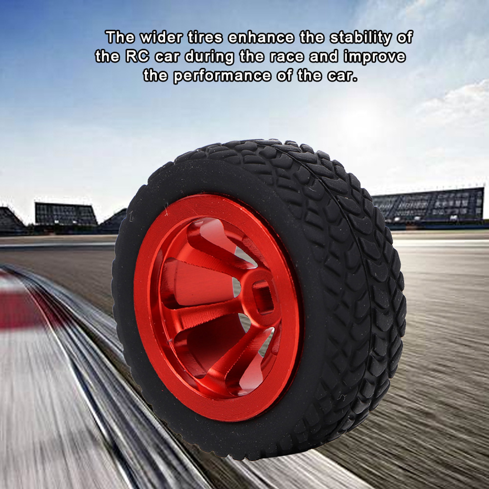 4PCS RC Car Model Accessories Fit For WLtoys 1/28 K989-53 RC Aluminum Tire KRI✈️