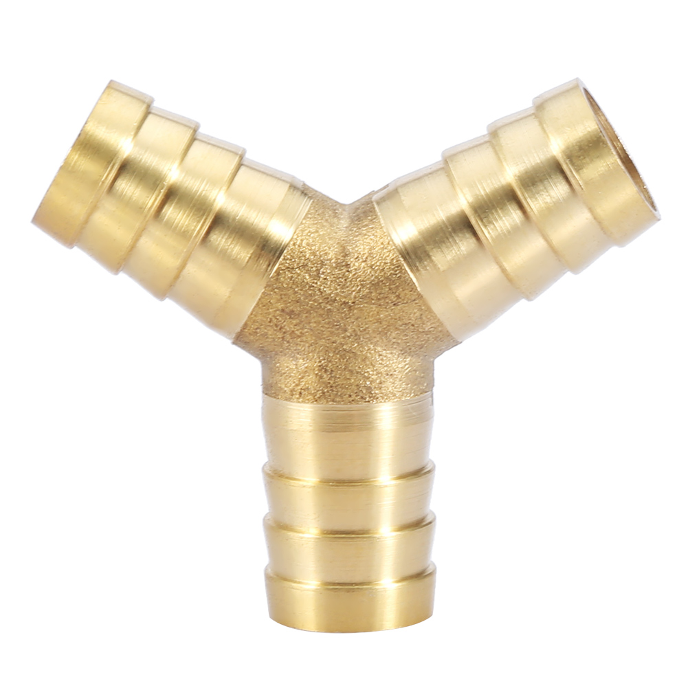 Brass Y 3-Way Hose Barbed Connector Joiner Fitting Air Water Gas OD (14mm KRI✈️