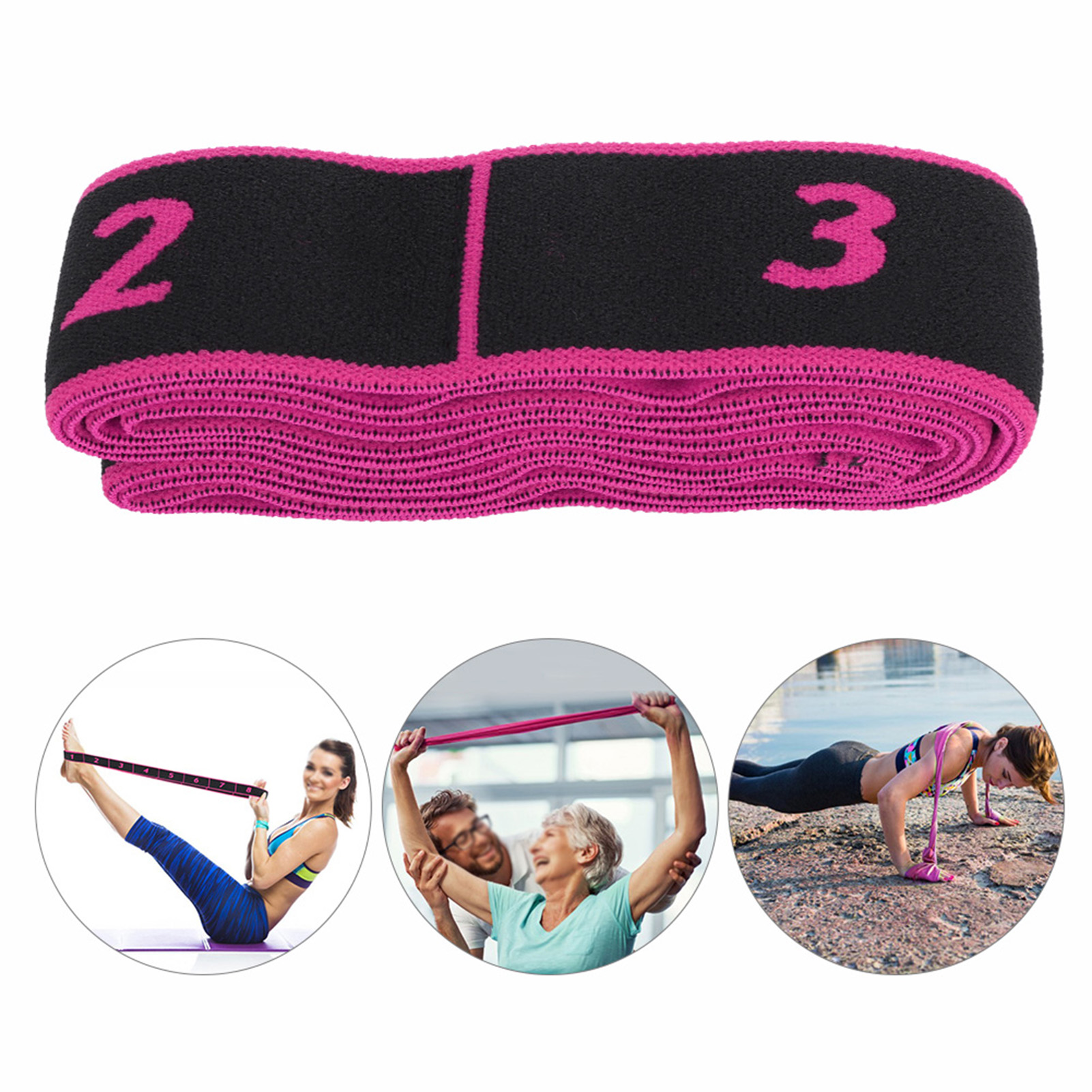 Fitness Elastic Bands Resistance Belt Yoga Sling Exercise Accessory For Tr KRI✈️