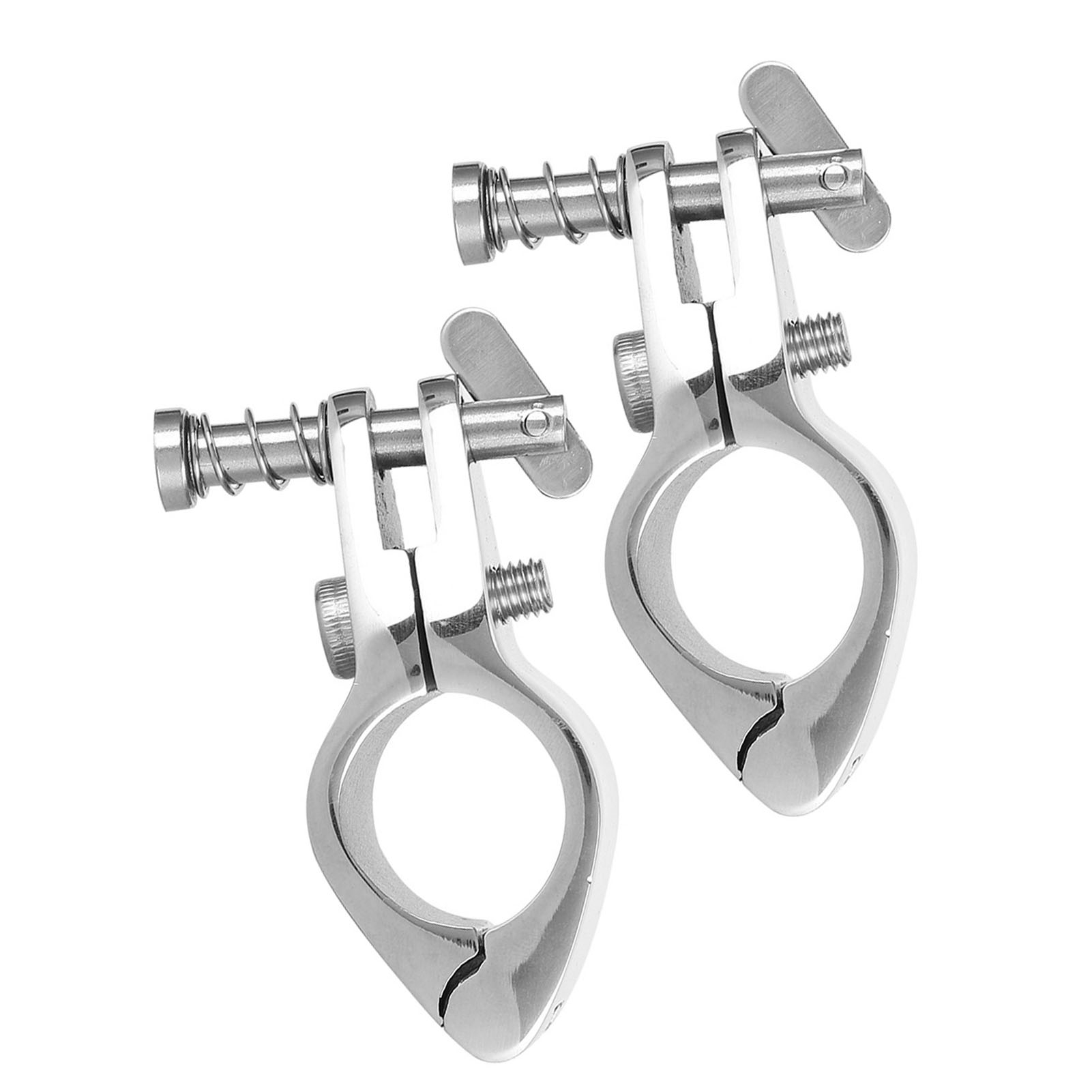 2pcs Steel Boat Hinged Upper Jaw Slide Marine Hardware Fittings Tip