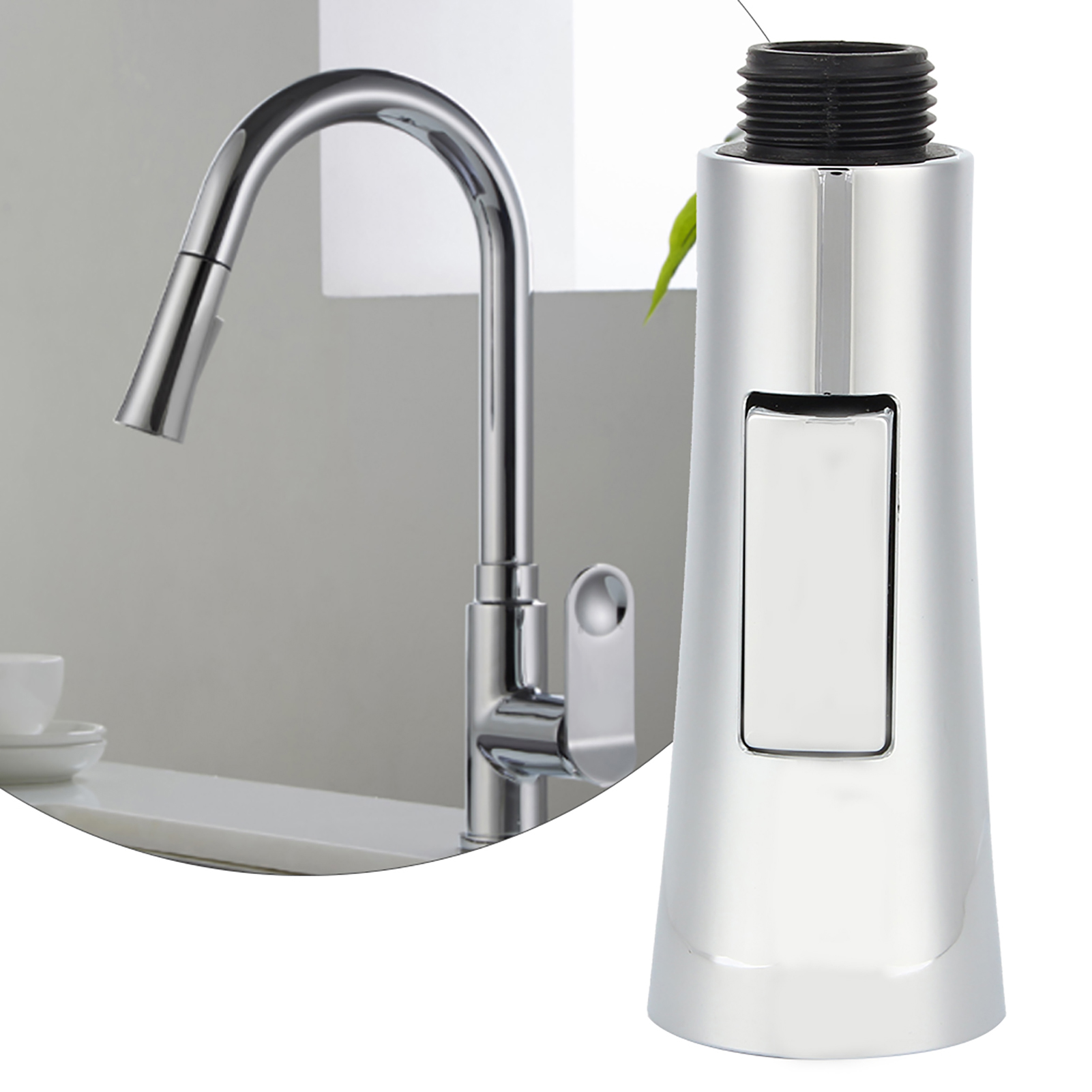 G1/2 Inch Pull Out Faucet Spray Head Kitchen Bathroom Shower Nozzle Electr KRI✈️