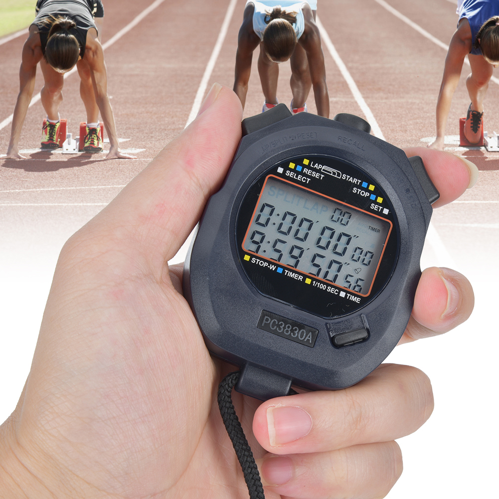 PC3830A ABS Sports Running Stopwatch Electronic Track And Field Countdown KRI✈️