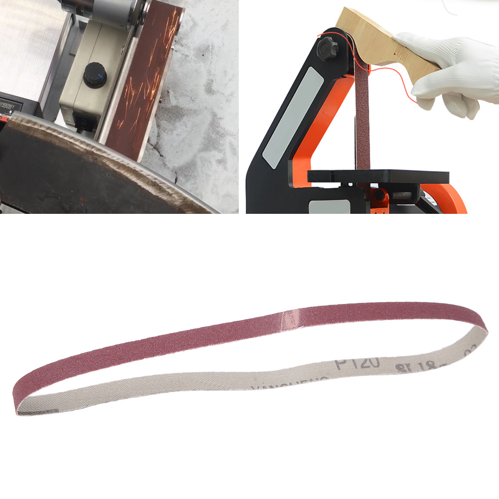 10x Sanding Belt Aluum Oxide Sandpaper Sander Abrasive Band Strap 533 X 9mm❀