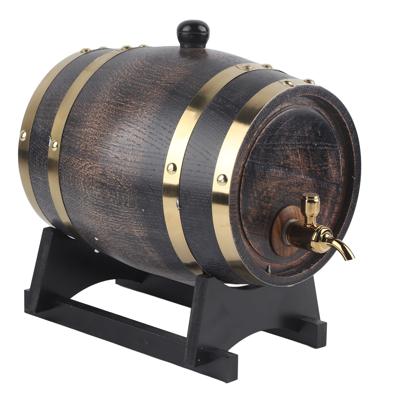 3L Retro Striped Black Wine Brandy Whisky Barrel Oak Red Wine Bucket Conta KRI✈️