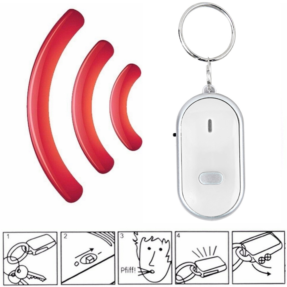 Voice Control Anti Lost Device Whistle Key Finder Keychain Locator Tracer KRI✈️