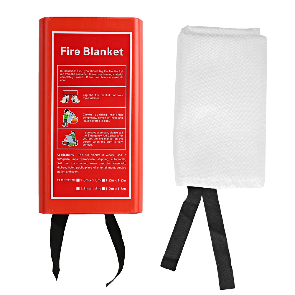 Fire Blanket Emergency Flame Retardent Shelter Safety Cover For Kitchen Fi KRI✈️