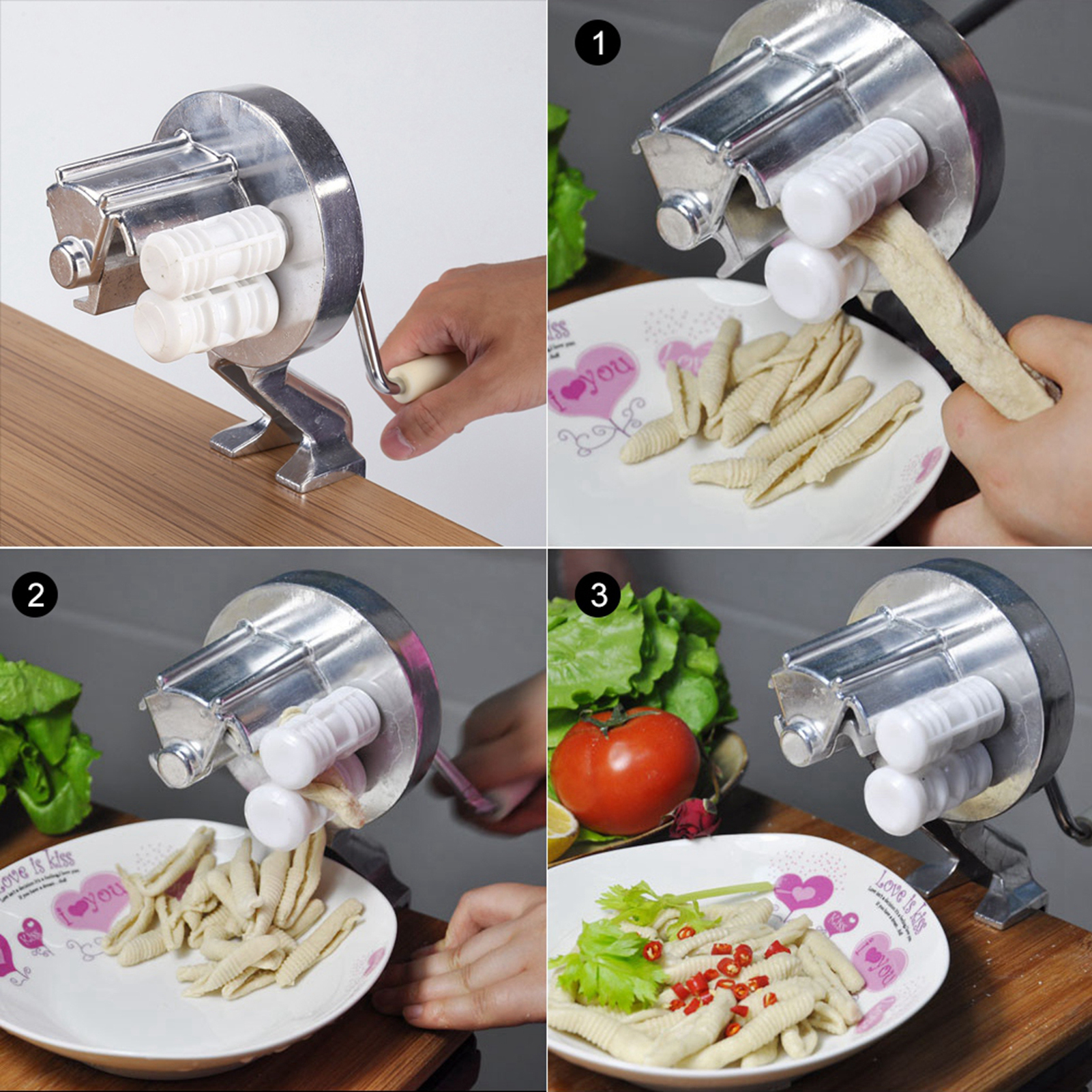 Aluminium Alloy Noodle Press Machine Manual Operate Kitchen Food Making Eq KRI✈️