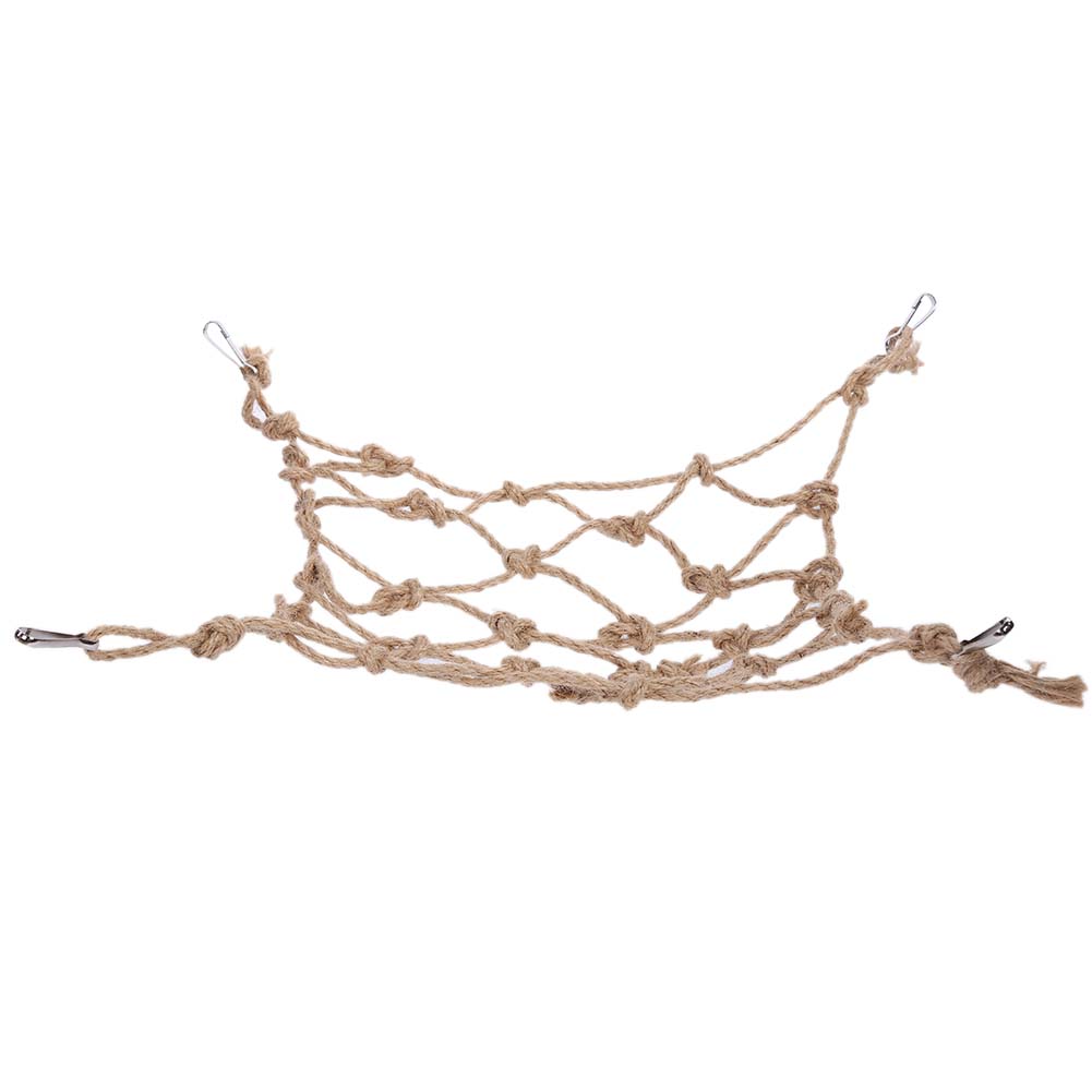 Hemp Rope Bird Climbing Net Hanging Rope Net Swing Play Rope Ladder KRI✈️