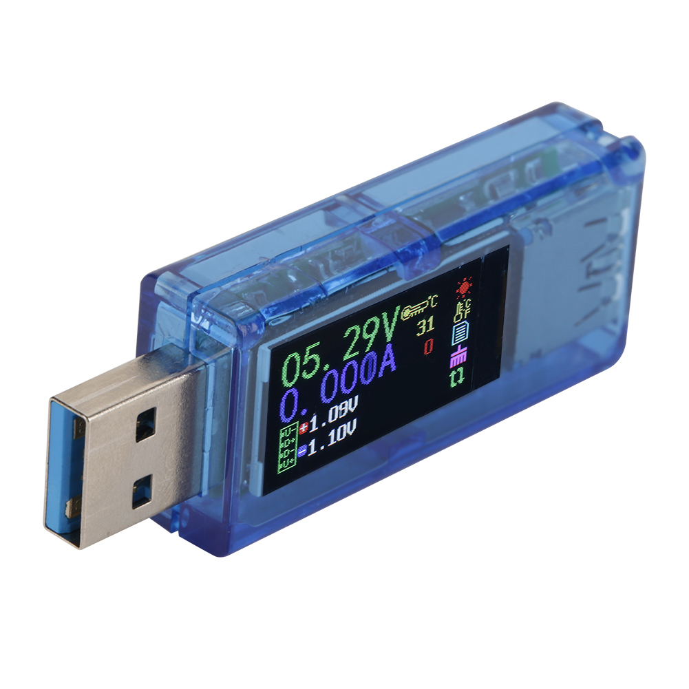AT34 USB 3.0 Color LCD Voltmeter Ammeter Current Meter Multimeter KRI✈️
