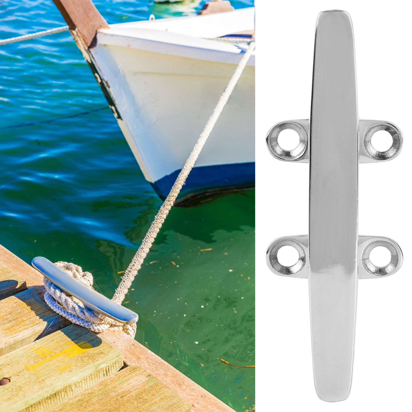 Stainless Steel Boat Cleat Mirror Polished Boat Light Accessory Base Cleat KRI✈️