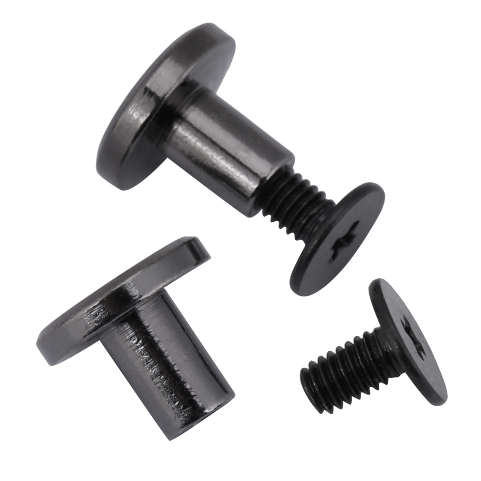 20sets Brass Flat Head Belt Strap Rivets Screw For Luggage Leather Craft KRI✈️