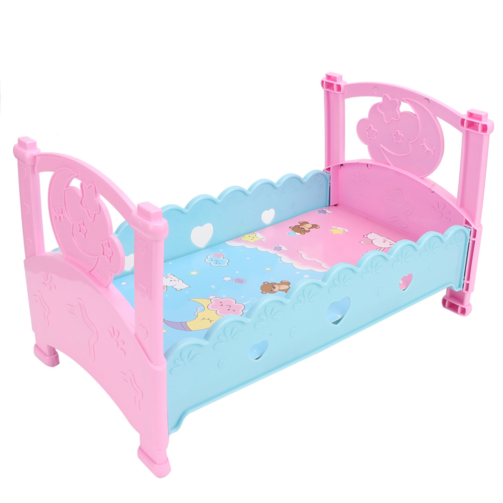 Mini Lovely Simulation Doll Bed Cribs Furniture Baby Play House Toys Acces KRI✈️
