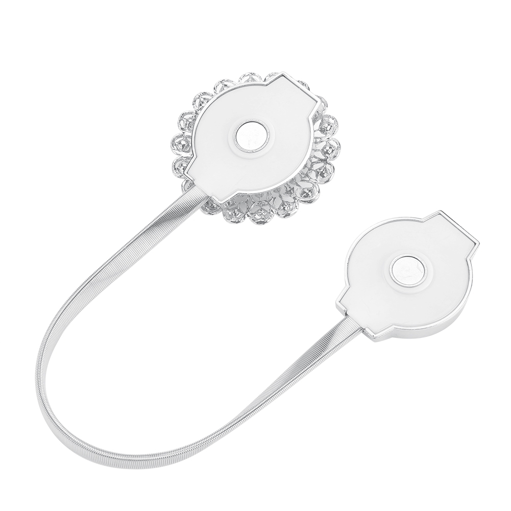 Magnetic Window Curtain Tieback Adjustable Crystal Buckle Holder Holdback KRI✈️