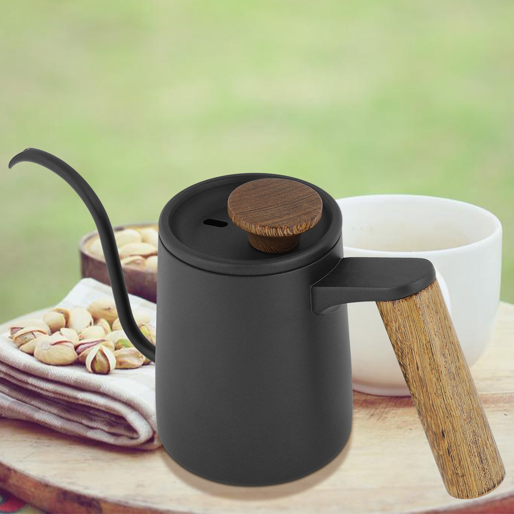 350ml Fashion Stainless Steel Handle Drip Coffee Pot Long Gooseneck Spout KRI✈️