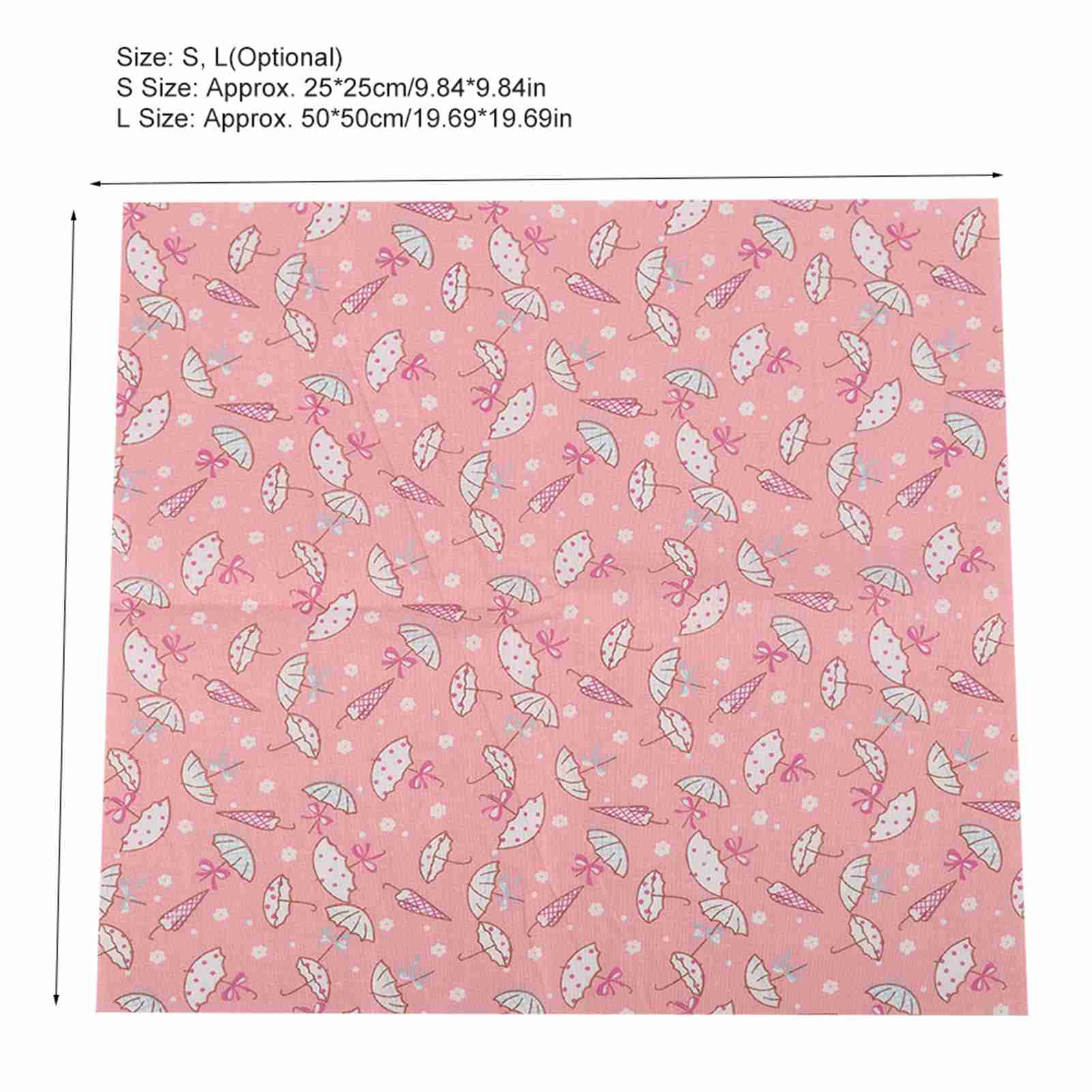 7pcs Pink Flowers Cotton Fabric Squares Quilting Sewing Precut DIY For Cra KRI✈️