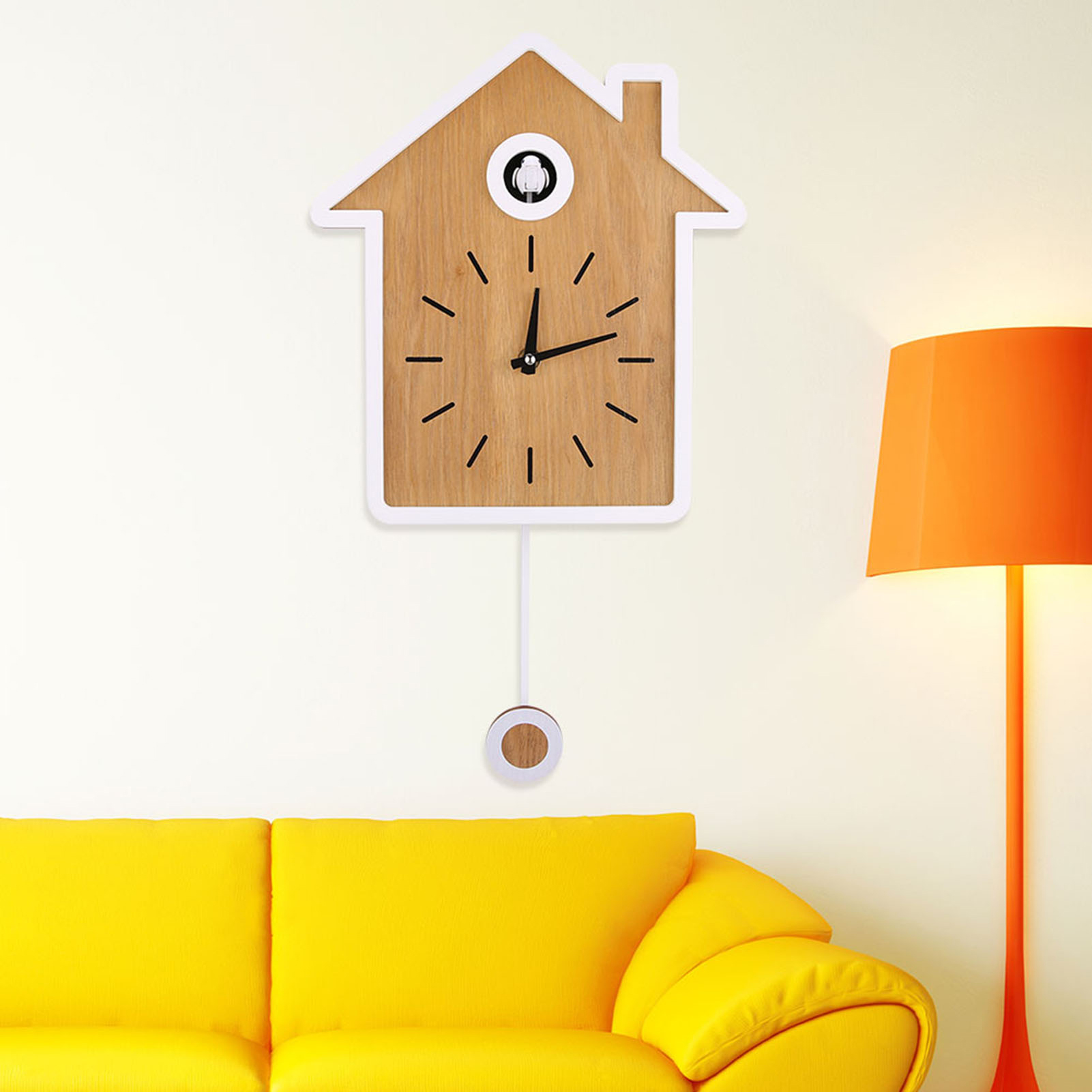 Nordic Style Design Cuckoo Clock Report Clock Swing Clock Wa KRI✈️
