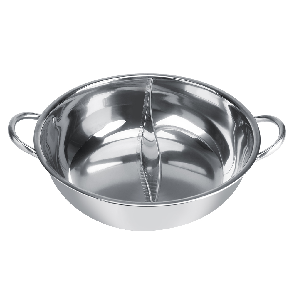 Thick Stainless Steel Hot Pot Two Flavor Separation Induction Cooker Usabl KRI✈️