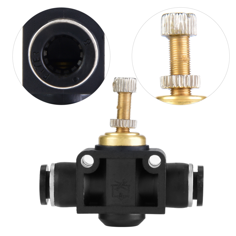 4/6/8mm Tube Air Controller T Shape Pipe Pneumatic Fitting Regulator KRI✈️