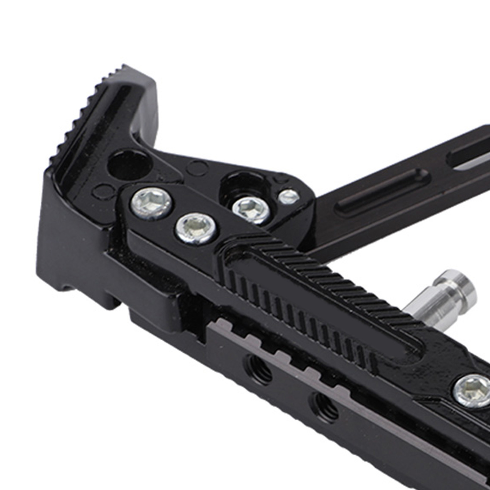 Motorcycle Universal Aluminum Alloy Adjustable Kickstand Foot Side Stand T KRI✈️