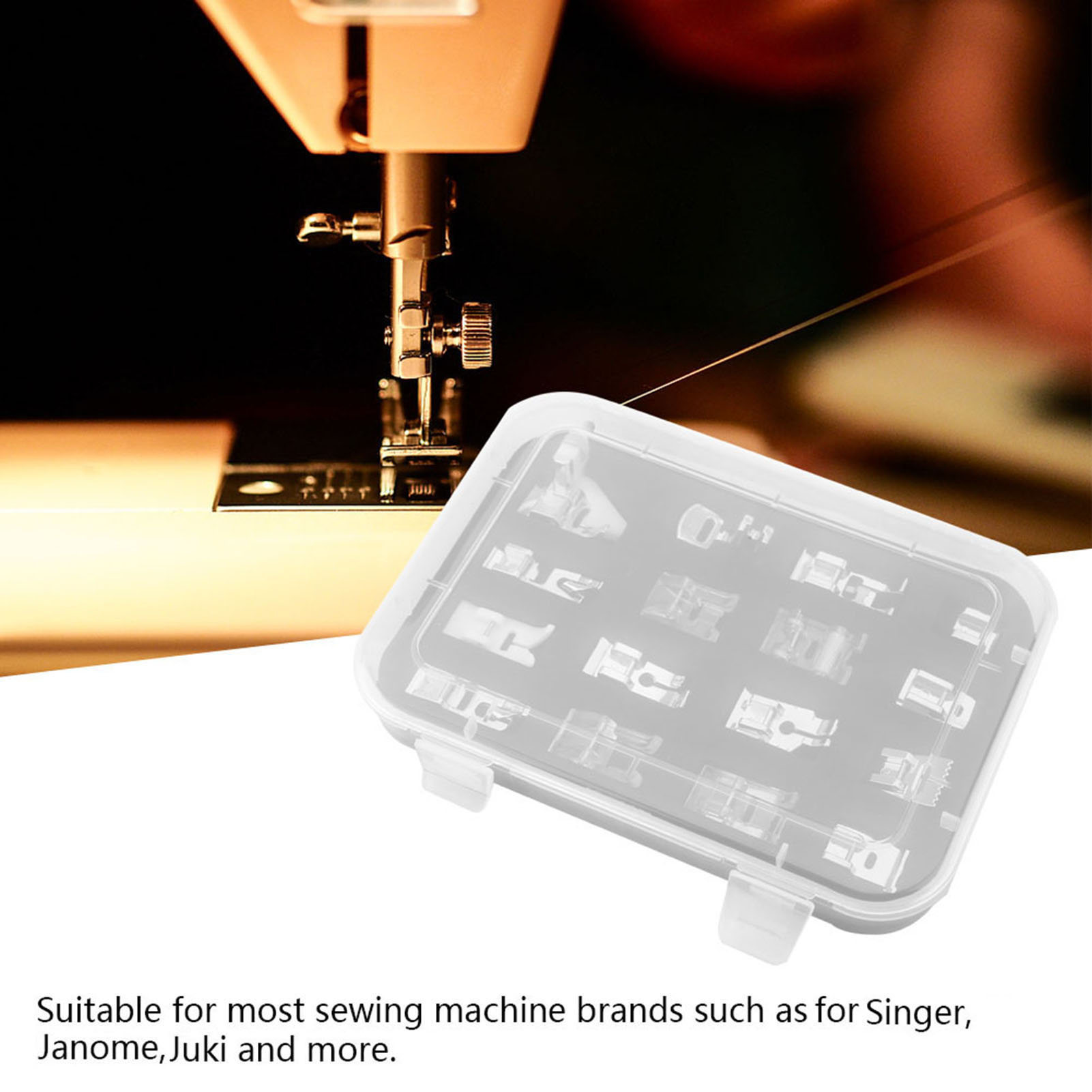 Professional Presser Feet Set MultiFunction Sewing Machine Accessories For KRI✈️